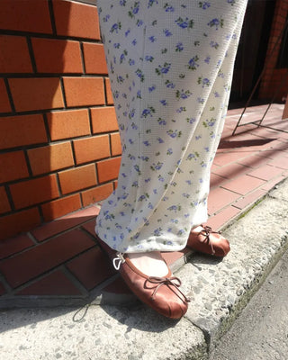 Floral Pattern Banding Pants