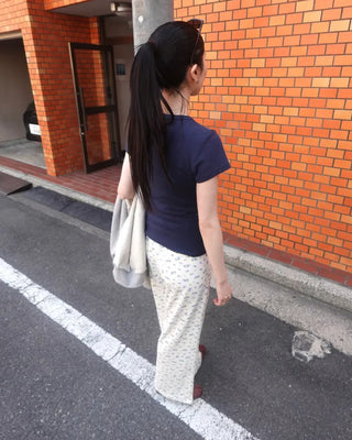 Floral Pattern Banding Pants