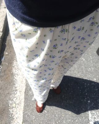 Floral Pattern Banding Pants