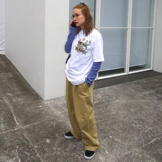 Unisex elasticated cotton pants