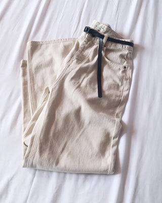 Daily straight denim pants