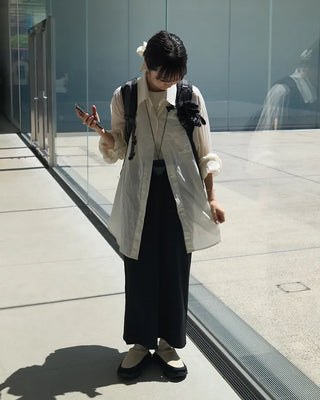 Sheer oversized shirt