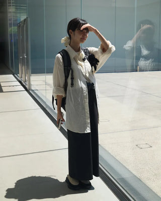 Sheer oversized shirt