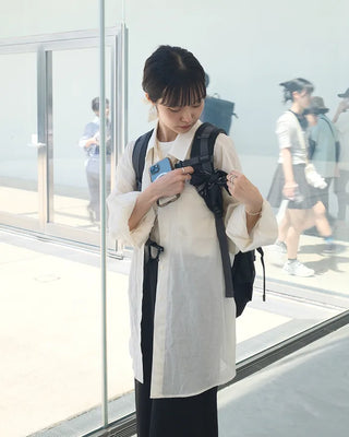 Sheer oversized shirt