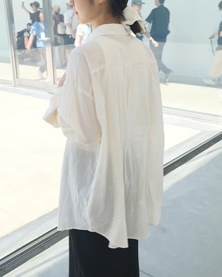 Sheer oversized shirt