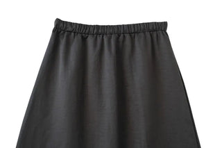 Satin long skirt