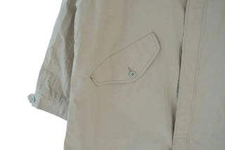 Oversized long military jacket