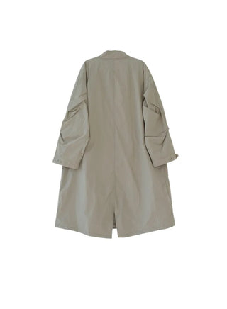 Oversized long military jacket