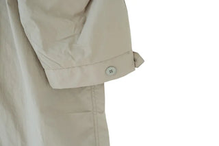Oversized long military jacket