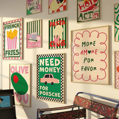 Colorful Food Poster
