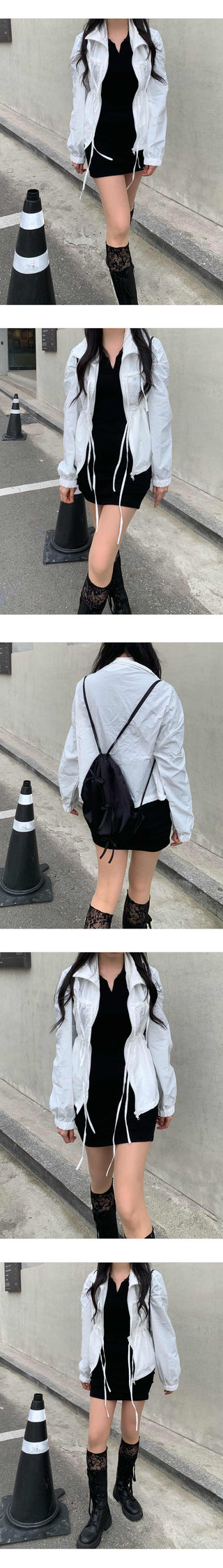 Mini shirring dress