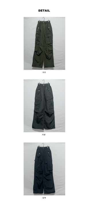 Pocket nylon cargo pants