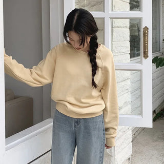 Fleece-lined sweatshirt