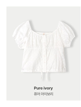 Cotton Flower Blouse - 2 colors
