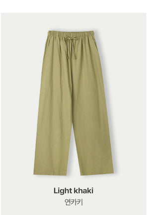 Wood Linen Wide Pants - 6 Colors