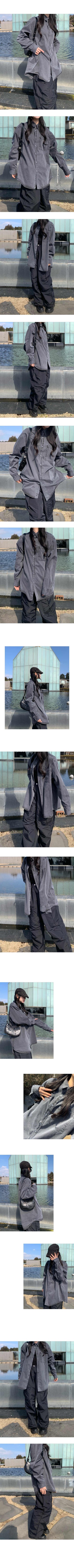 [unisex] Oversized Pigment Dye Shirt