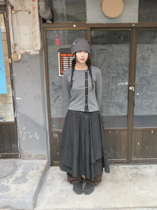 (3 colors) Side Rib Cardigan