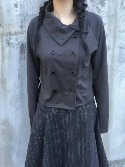 (3 colors) Double-breasted jacket
