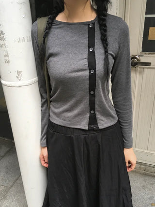 (3 colors) Side Rib Cardigan