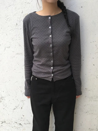 [6 colors] Lovely Dot Cardigan