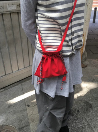 (3 colors) Colored drawstring bag