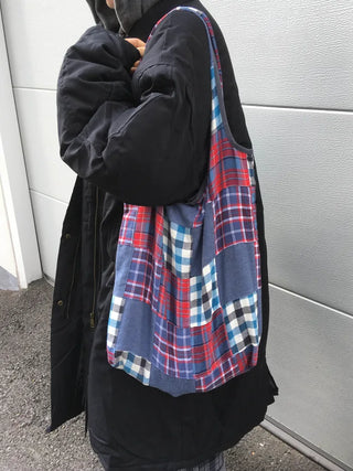 (2 color) Checkered bag