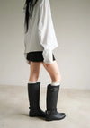 Belt Zipper Rain Boots