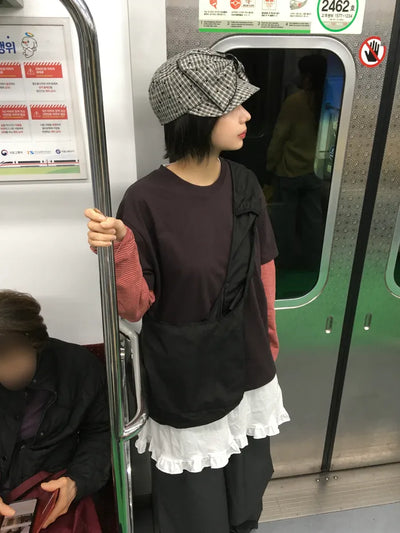 (4 colors) Layered T-shirt