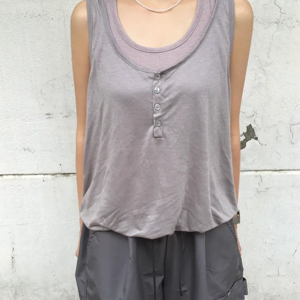 [3 colors] Layered camisole