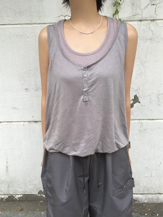 [3 colors] Layered camisole
