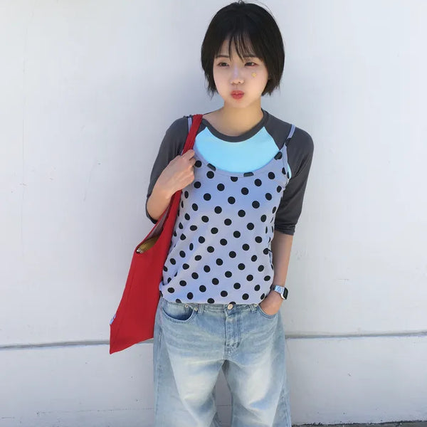 [5 colors] Dot String Camisole
