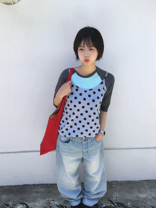 [5 colors] Dot String Camisole