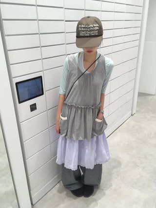 [2 colors] Pocket Long Sleeveless