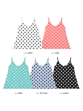 [5 colors] Dot String Camisole