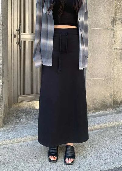 H-line maxi long skirt