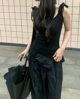3-way layered sleeveless top