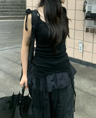 3-way layered sleeveless top