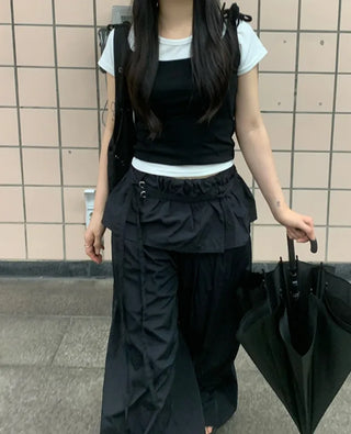 3-way layered sleeveless top