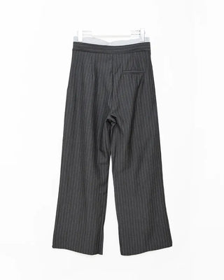 Striped wide-fit pants