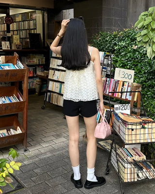 High-waisted shorts