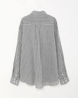 Checked sheer shirt