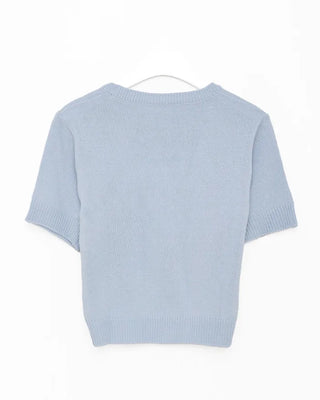 Ribbon Half-Sleeve Knit