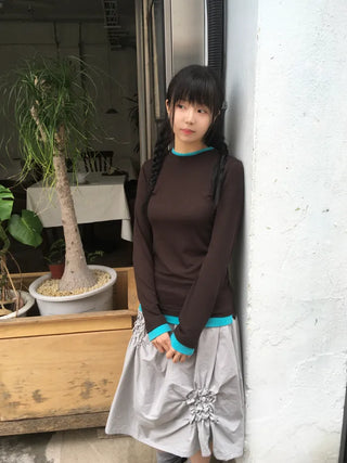 [4 colors] Layered Color T-shirt