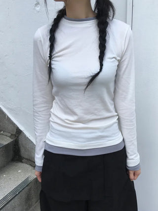 [4 colors] Layered Color T-shirt