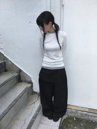 [4 colors] Layered Color T-shirt