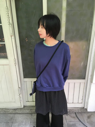 (3 colors) Basic Sweatshirt