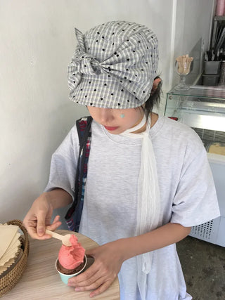 (2 colors) Ribbon Hat
