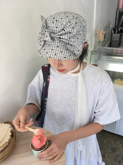 (2 colors) Ribbon Hat