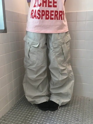 [3 colors] Nylon Cargo Pants