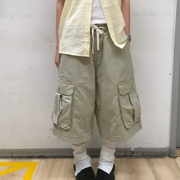[3 colors] Cargo Bermuda Pants